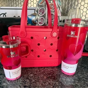 Stanley Red Heart Tumblers and Bogg Bags 😍see closet for details